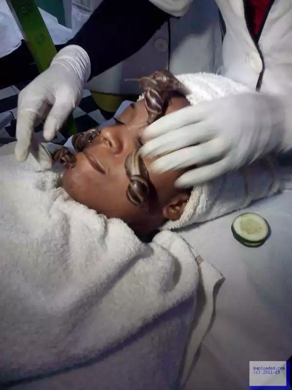 Snail Facials: Shocking Photos Of What Some Ladies Do To Look Beautiful